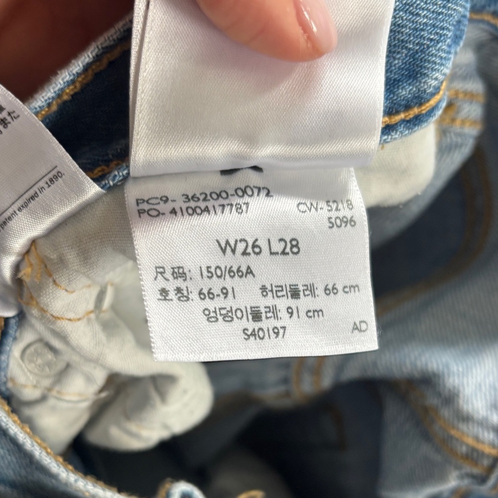 Levi's Light Blue Ripped Jeans - Picture 12 of 12